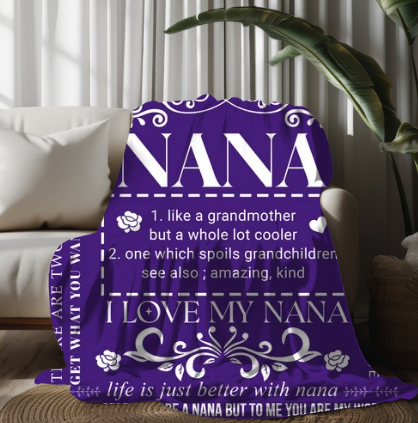 For Nana | Velveteen Plush Blanket