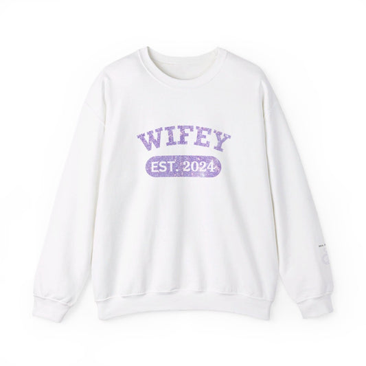 Personlized Wifey EST. Crewneck Sweatshirt